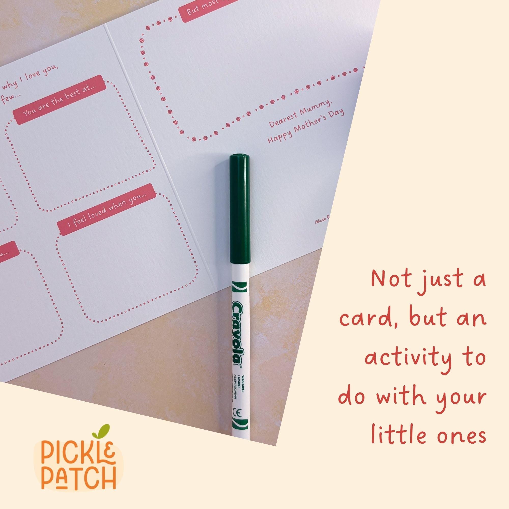 Personalised Mother’s Day Card – Keepsake Card From Kids
