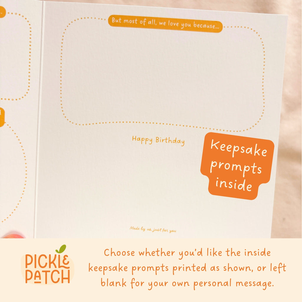 Personalised Birthday Card From The Kids