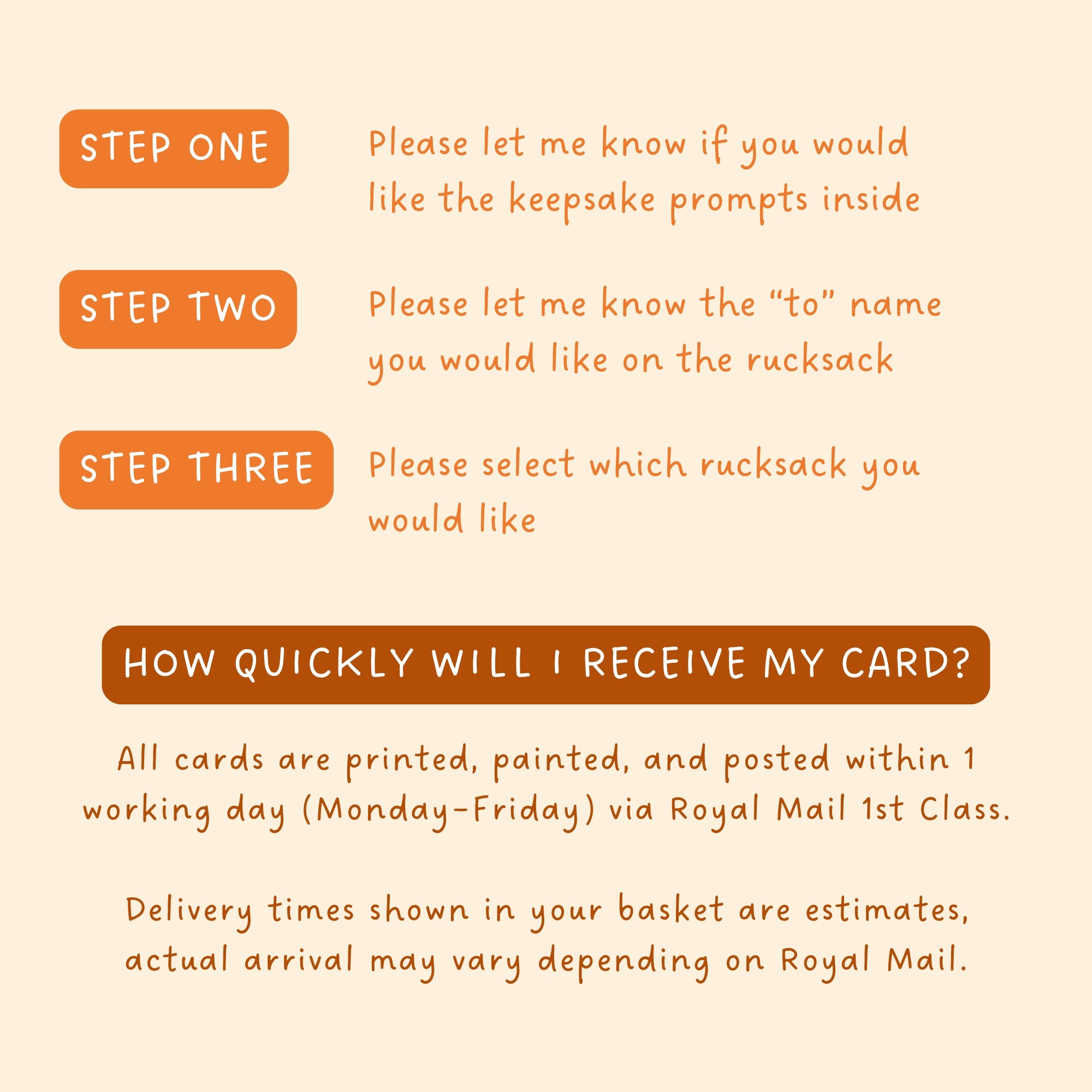 Personalised First Day of School Card