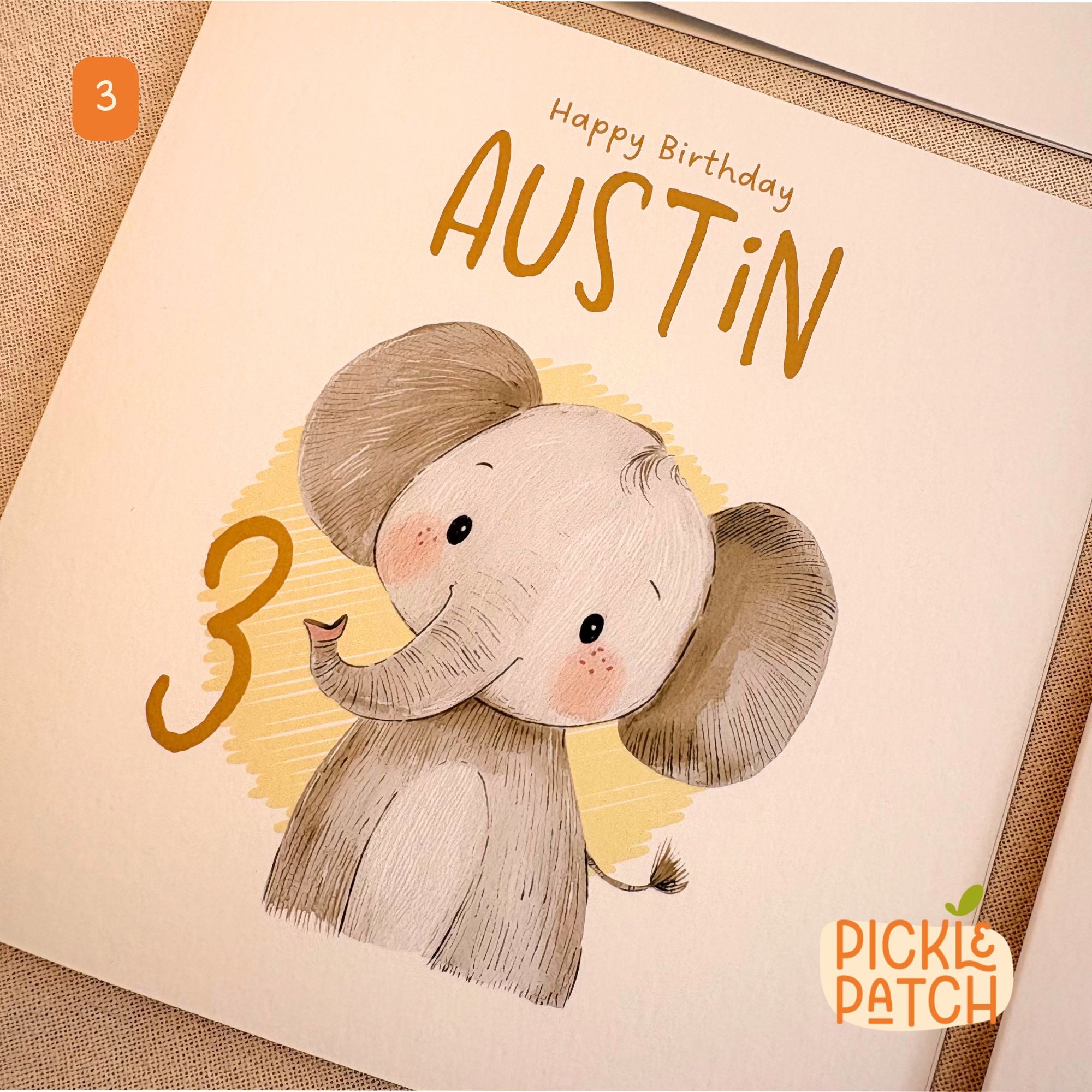 Personalised Children's Birthday Card | Age Birthday Keepsake for an Animal Lover