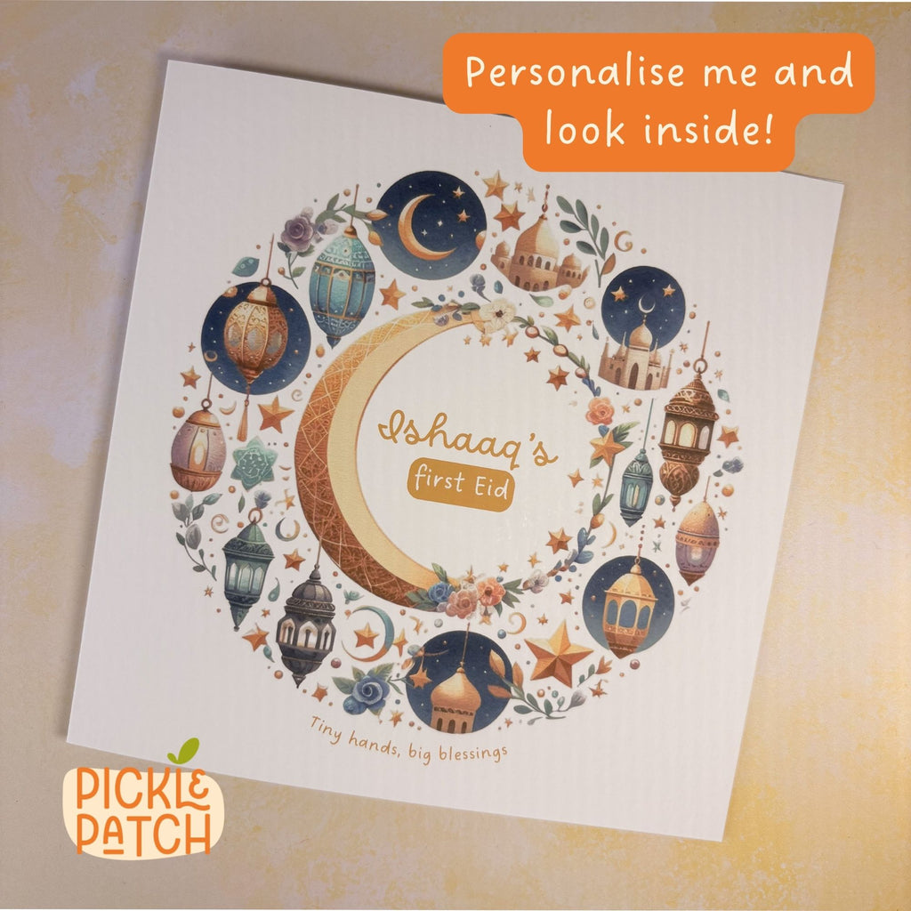 Personalised Baby’s First Eid Card – First Eid Keepsake