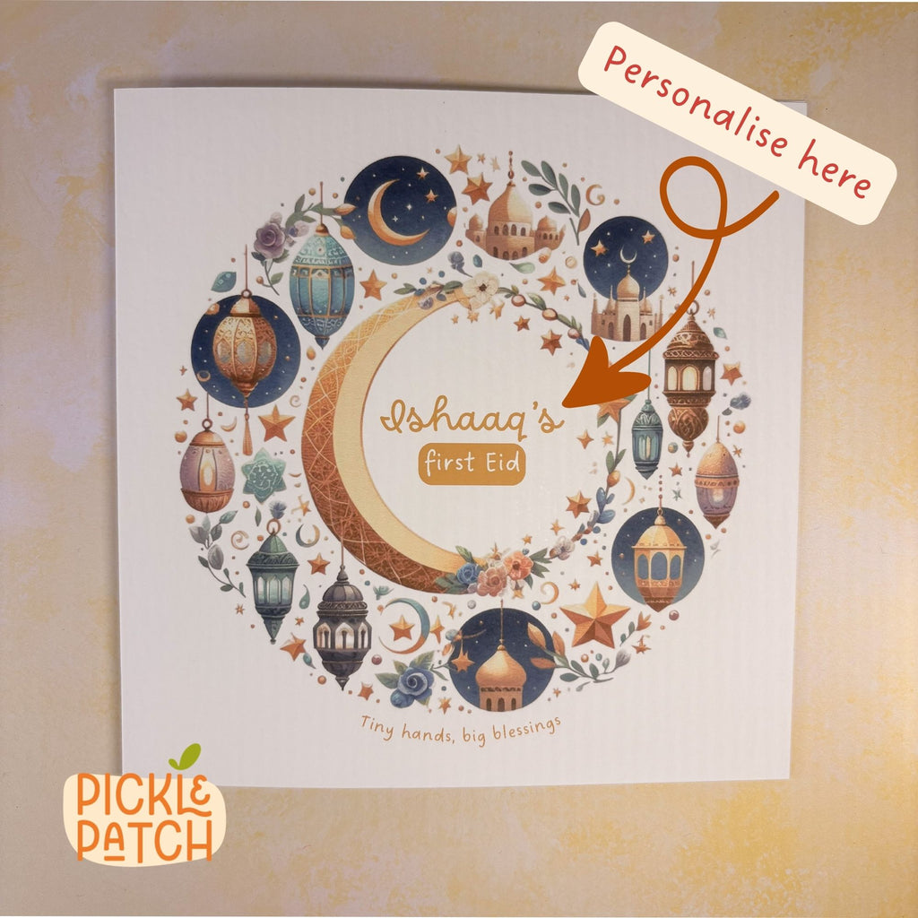 Personalised Baby’s First Eid Card – First Eid Keepsake