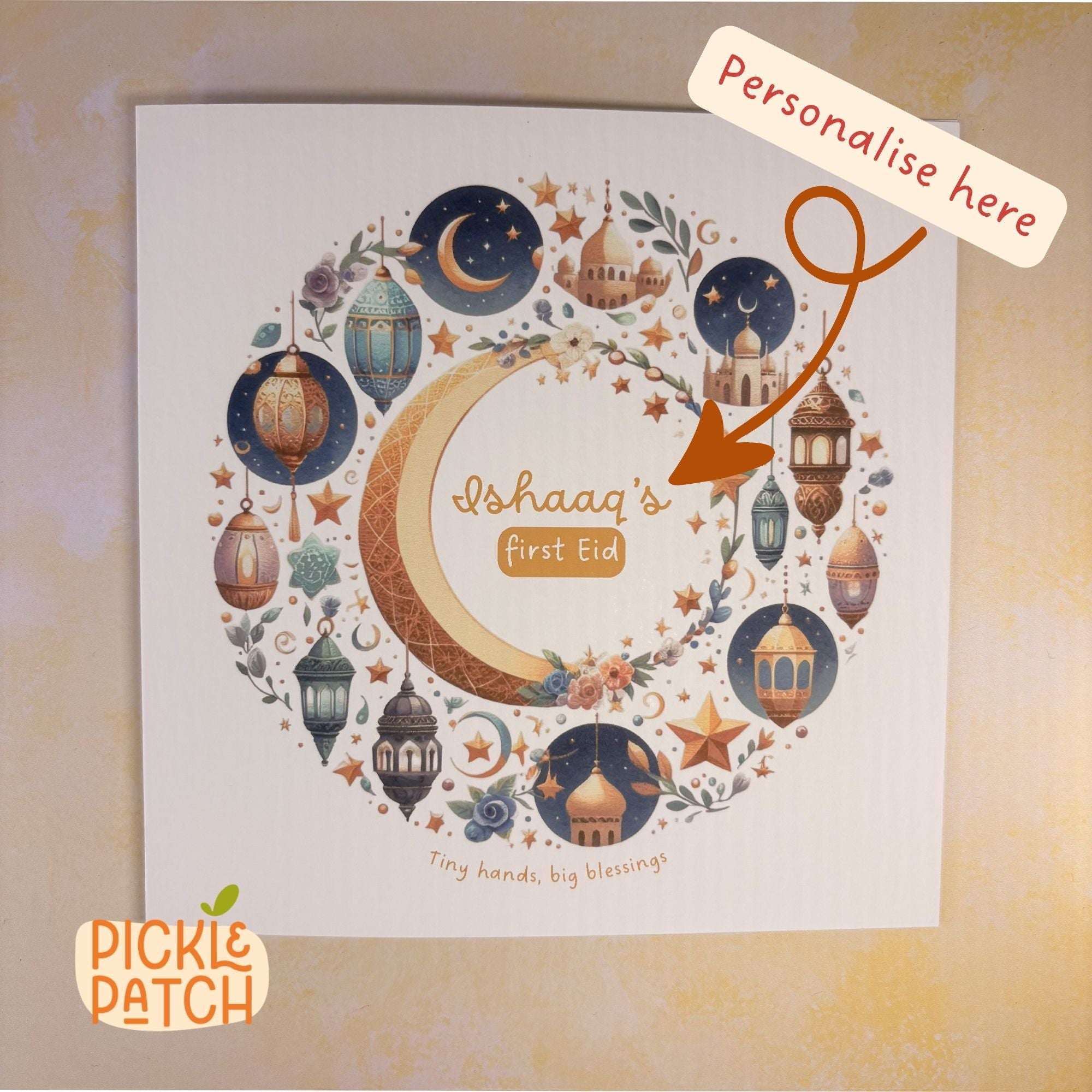 Personalised Baby’s First Eid Card – First Eid Keepsake