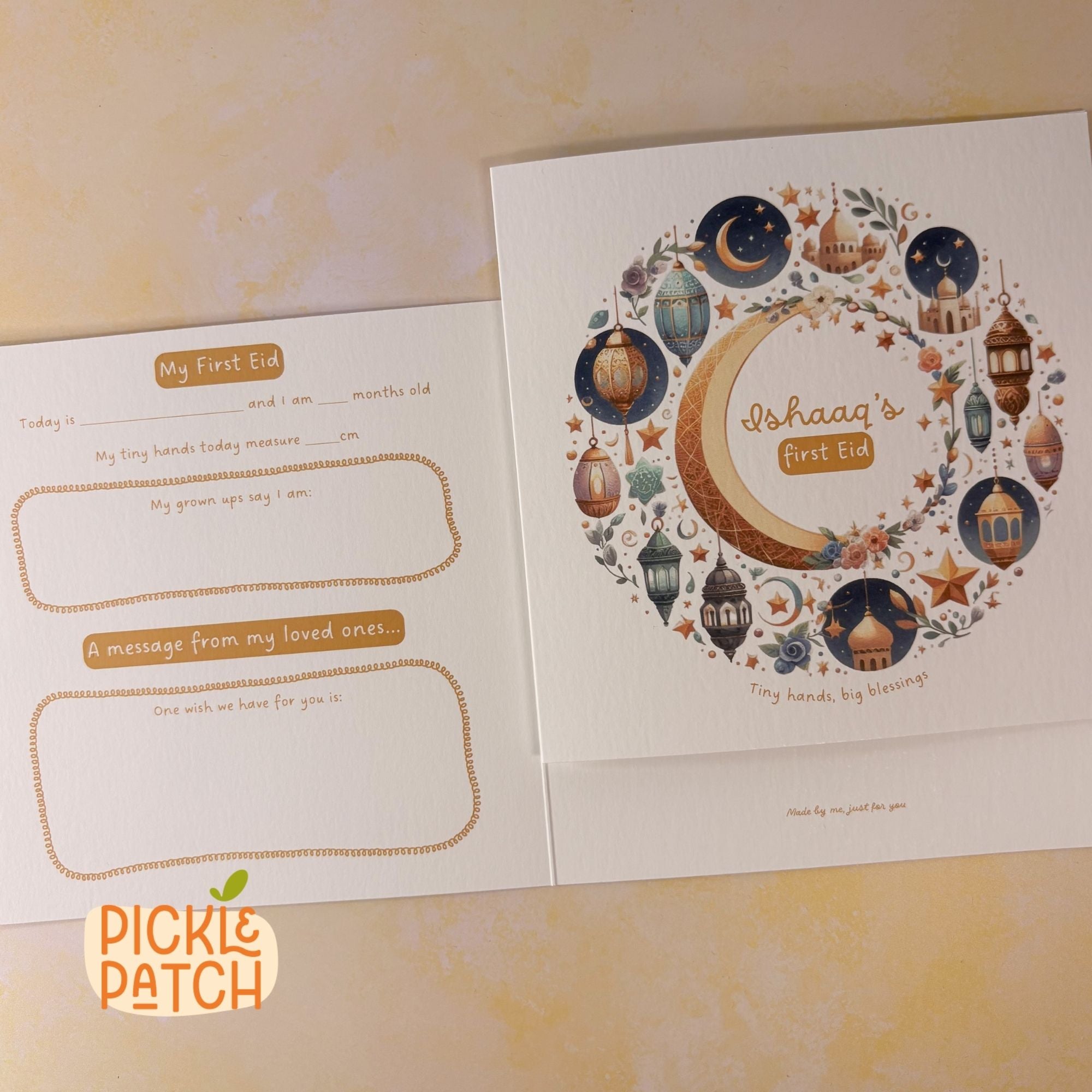 Personalised Baby’s First Eid Card – First Eid Keepsake