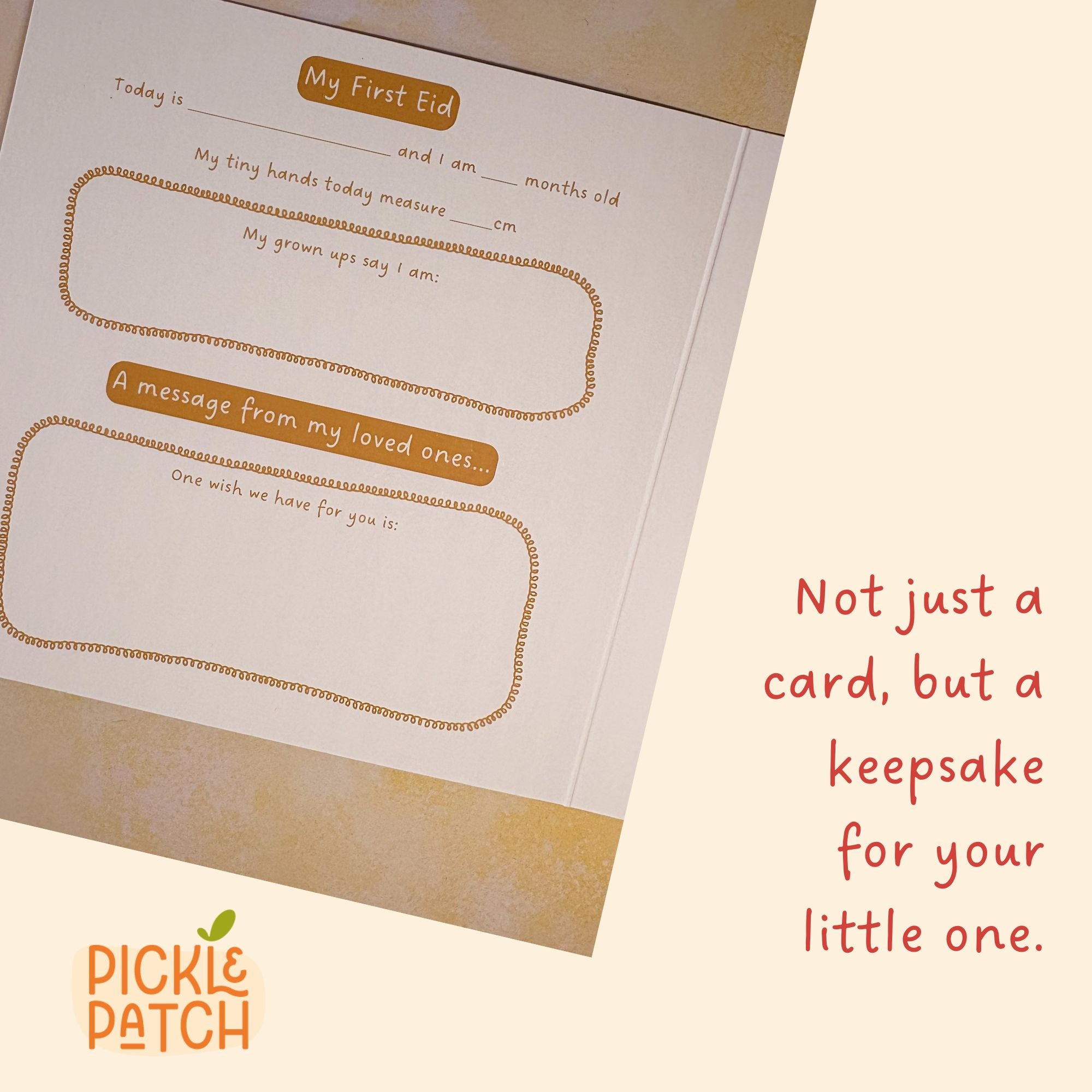 Personalised Baby’s First Eid Card – First Eid Keepsake