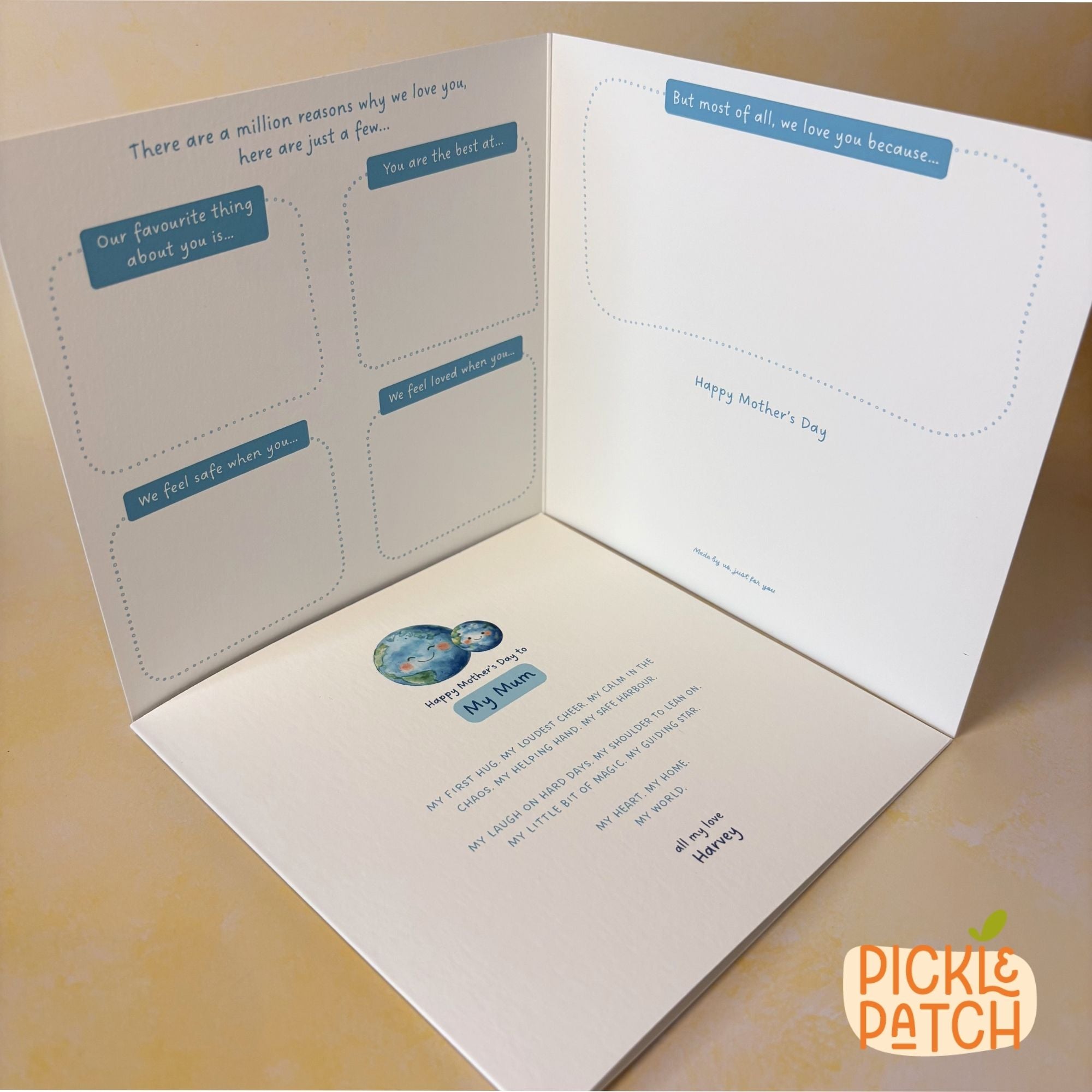 Personalised Mothers Day Card – Sentimental Keepsake Gift