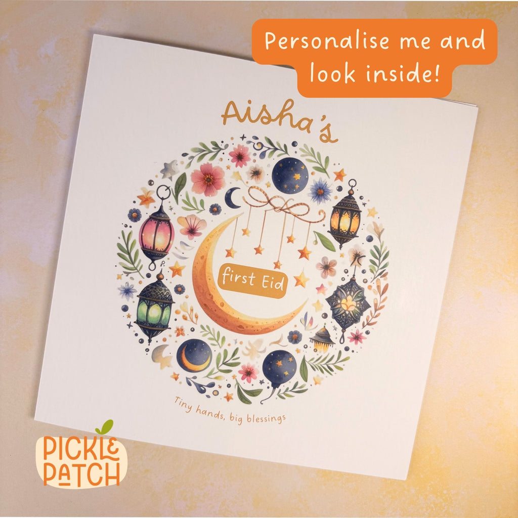 Personalised Baby’s First Eid Card – First Eid Keepsake