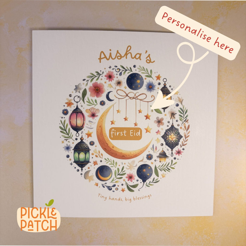 Personalised Baby’s First Eid Card – First Eid Keepsake