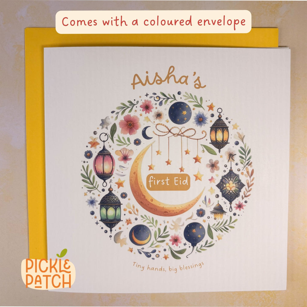 Personalised Baby’s First Eid Card – First Eid Keepsake