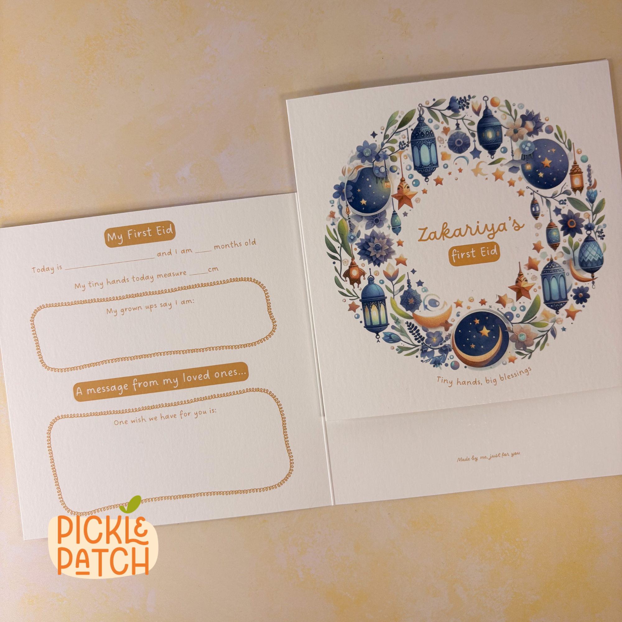 Personalised Baby’s First Eid Card – First Eid Keepsake