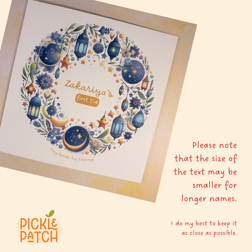 Personalised Baby’s First Eid Card – First Eid Keepsake