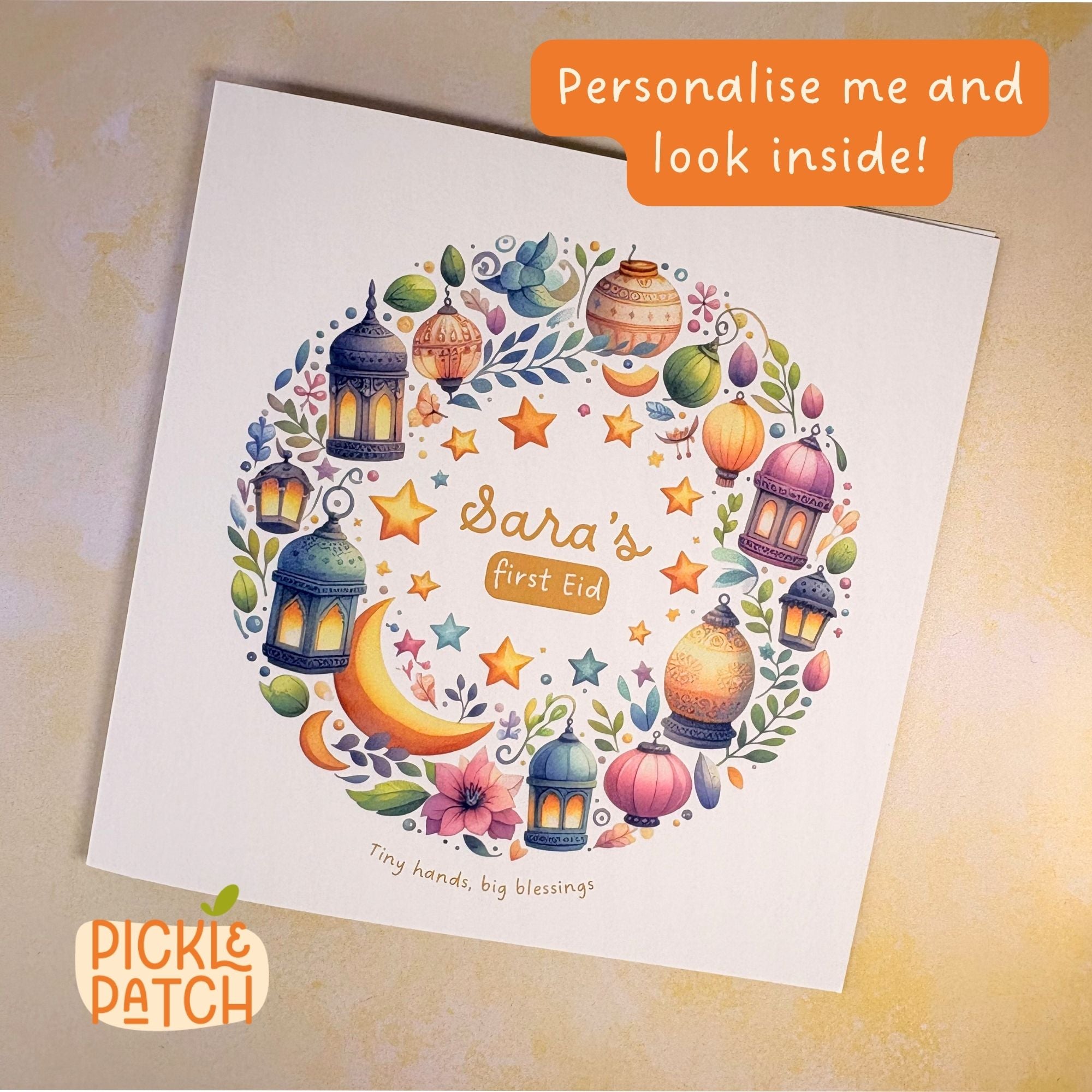 Personalised Baby’s First Eid Card – First Eid Keepsake