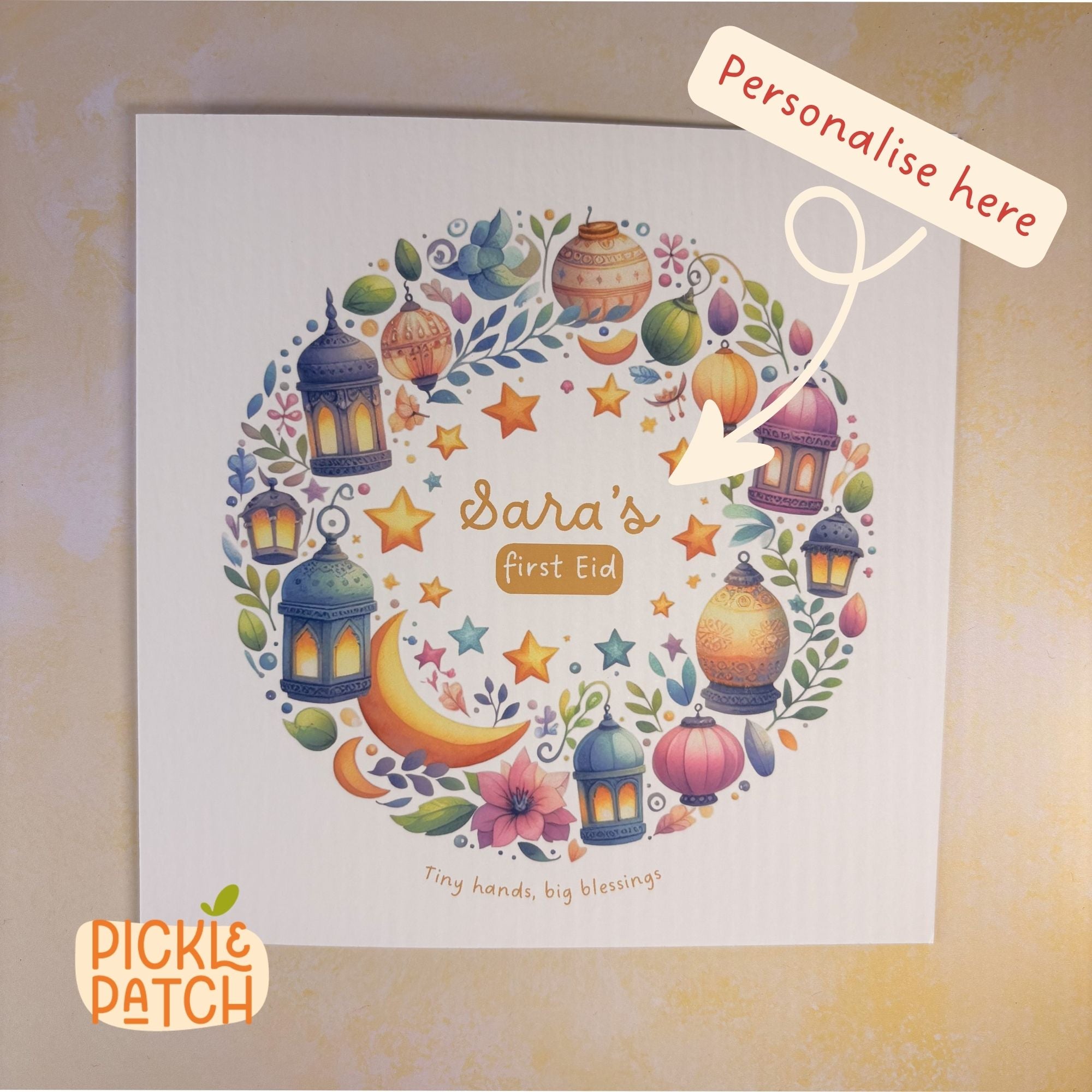 Personalised Baby’s First Eid Card – First Eid Keepsake