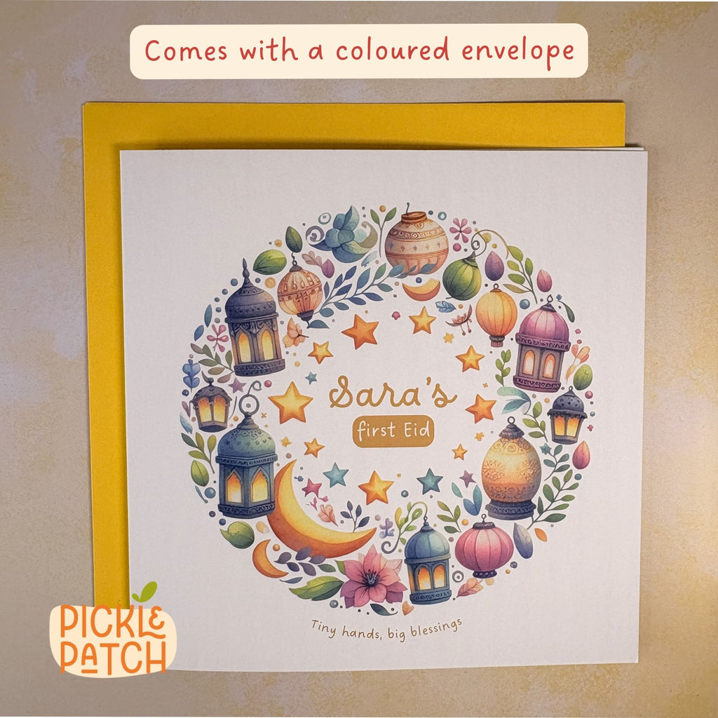 Personalised Baby’s First Eid Card – First Eid Keepsake