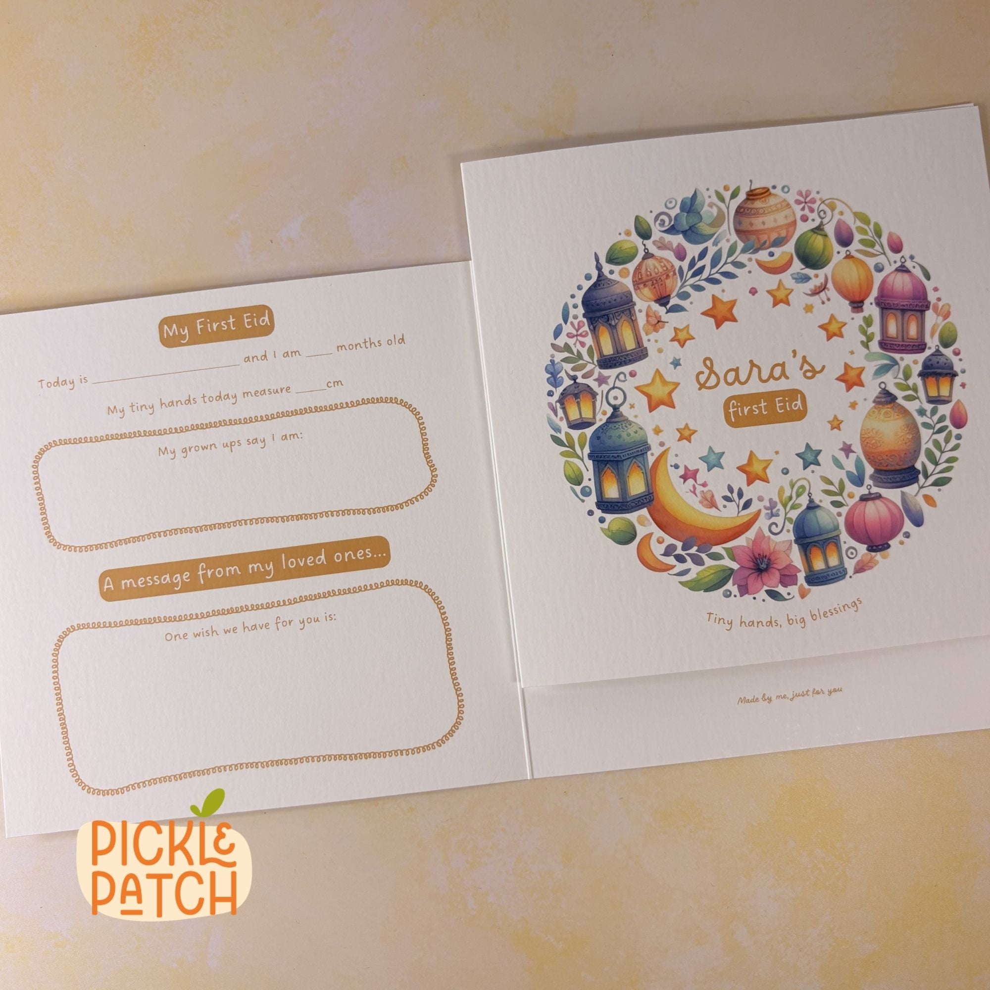 Personalised Baby’s First Eid Card – First Eid Keepsake