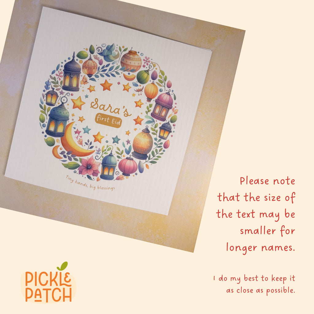 Personalised Baby’s First Eid Card – First Eid Keepsake