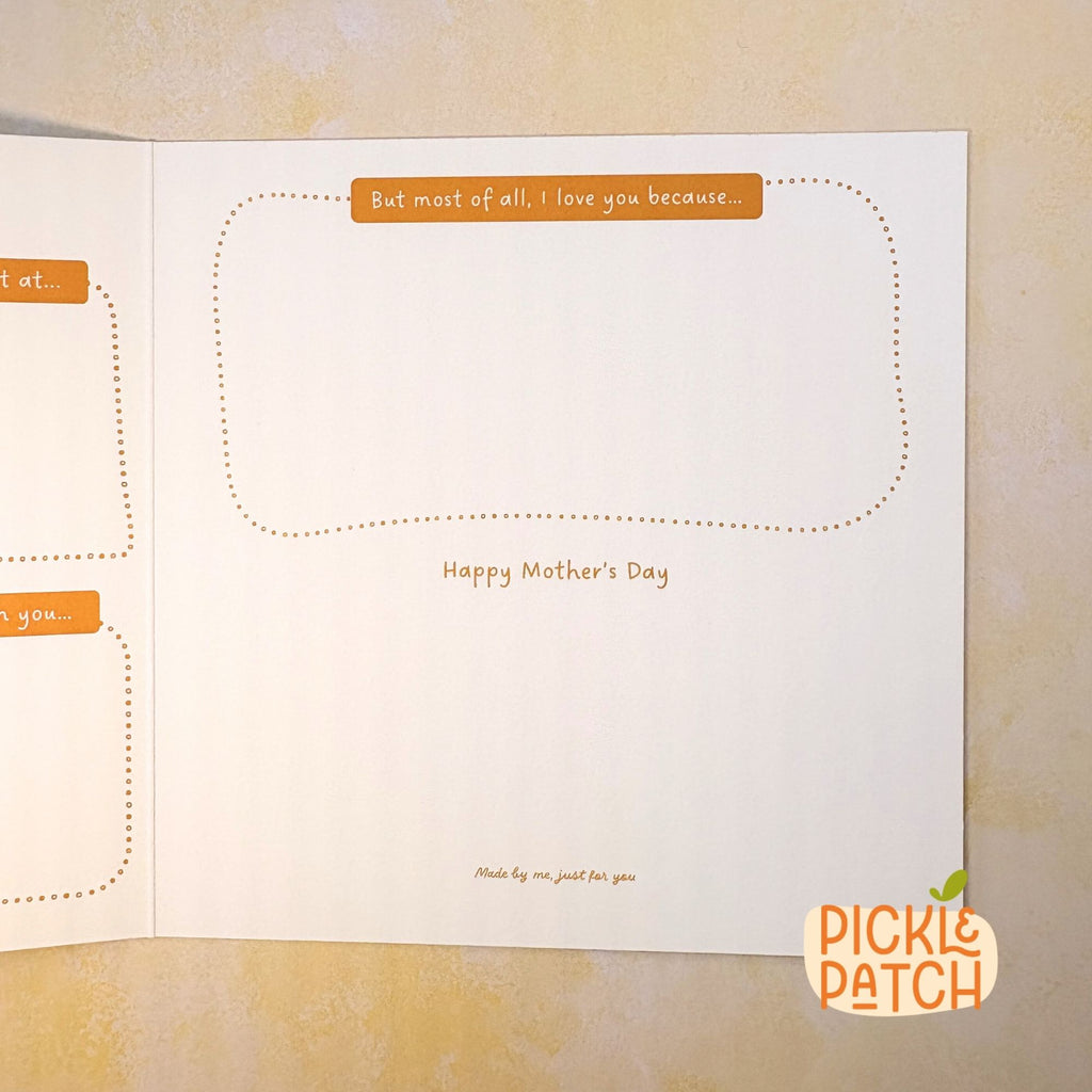 Personalised Mother's Day Card – Heartfelt Mummy Keepsake