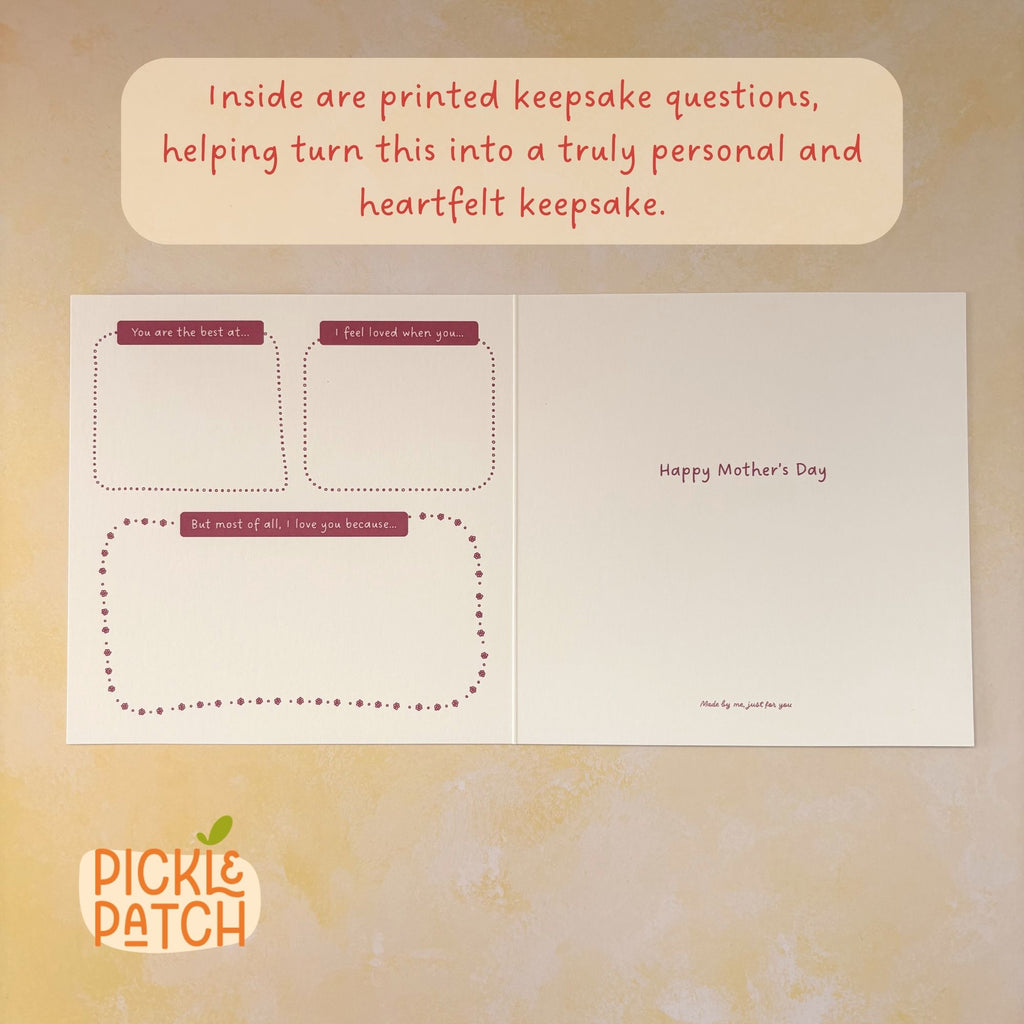 Sentimental Mother's Day Card – Personalised Keepsake Gift