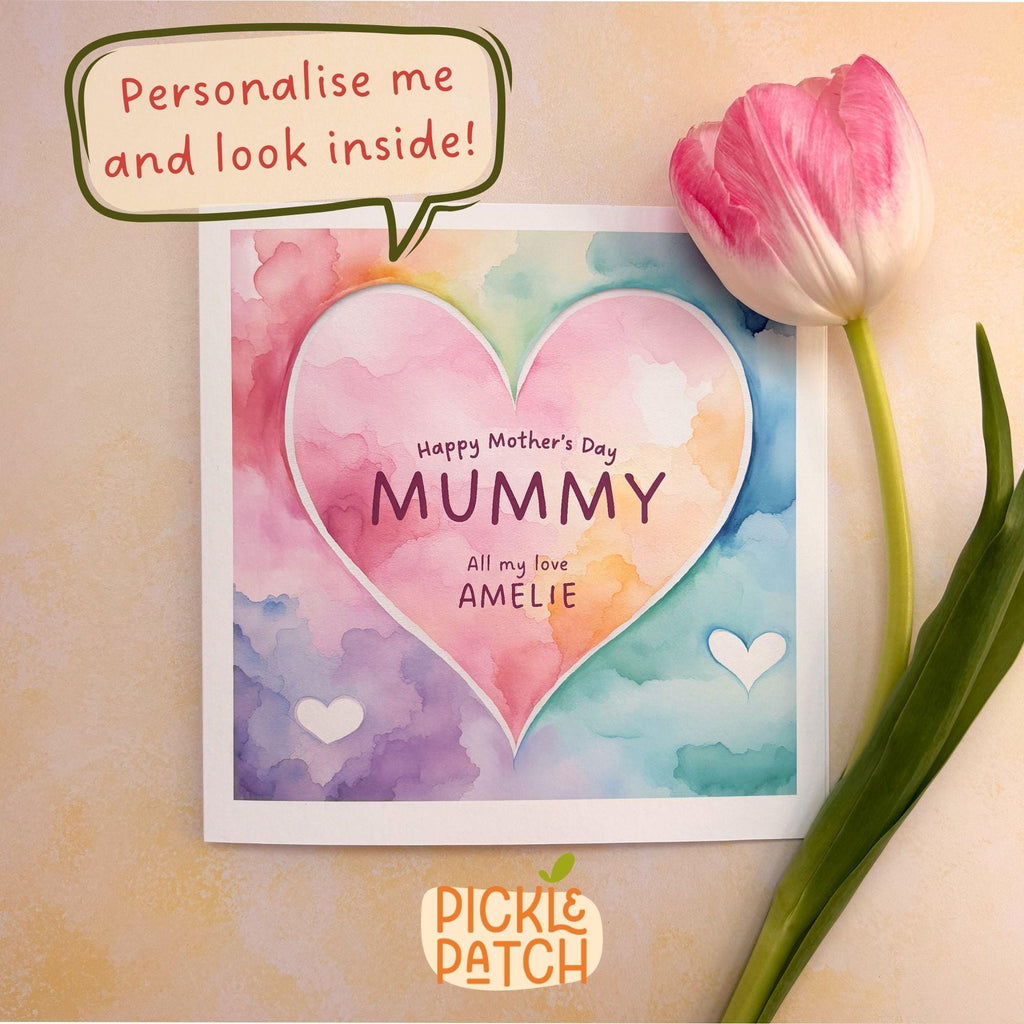 Personalised Mother’s Day Card – Keepsake Card From Kids