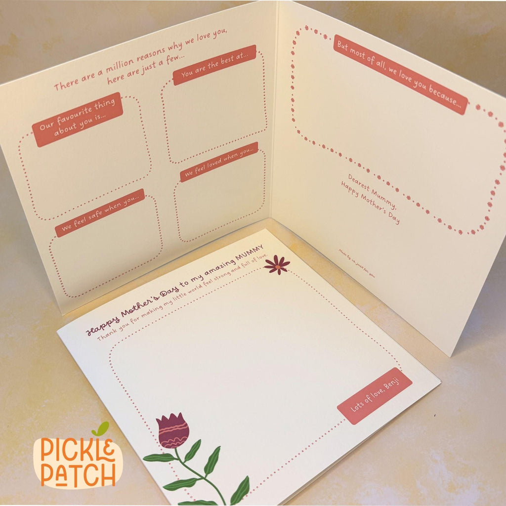 Personalised Mother’s Day Card from Kids – Draw A Picture For Mum