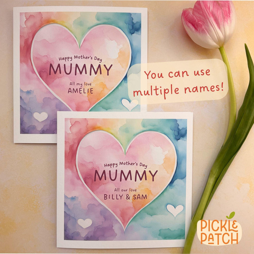 Personalised Mother’s Day Card – Keepsake Card From Kids