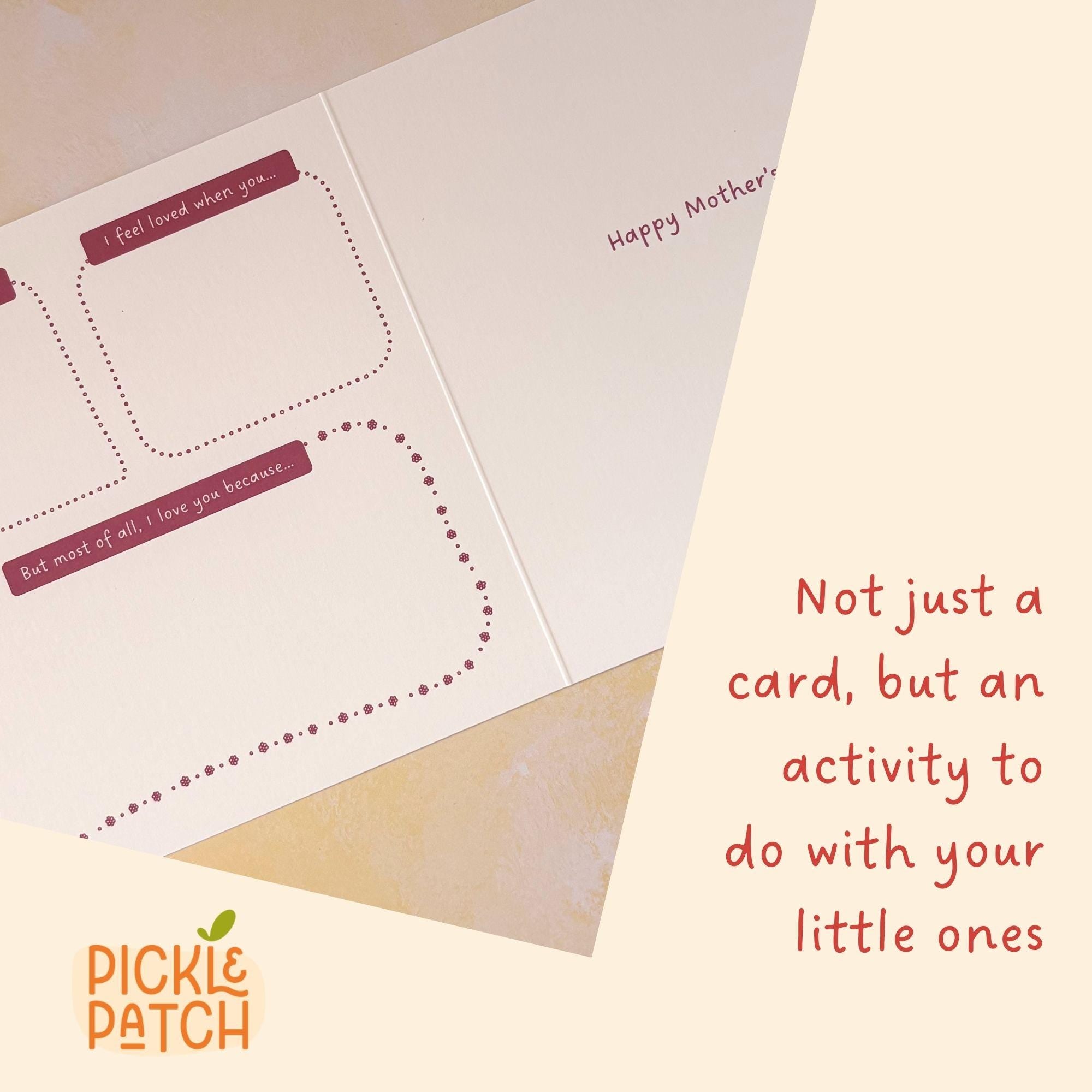 Sentimental Mother's Day Card – Personalised Keepsake Gift