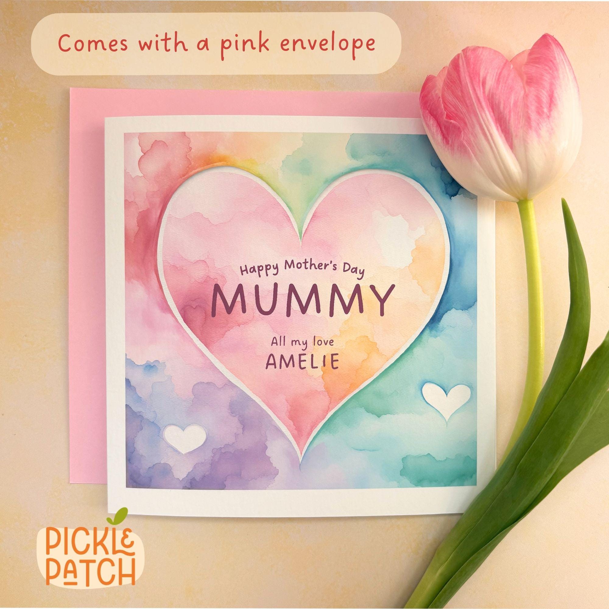 Personalised Mother’s Day Card – Keepsake Card From Kids