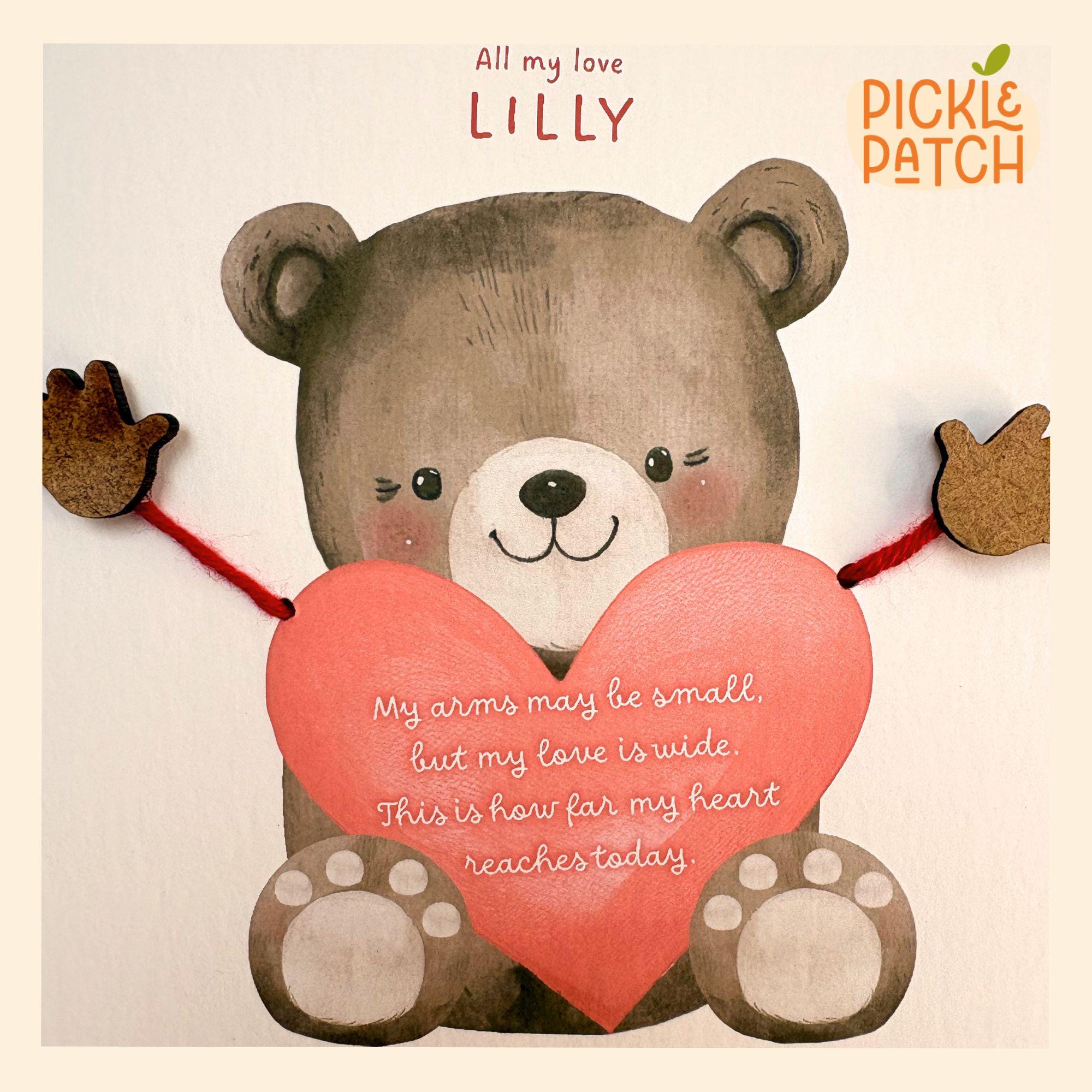 Personalised Mother’s Day Card – Customised With Child’s Arm Span