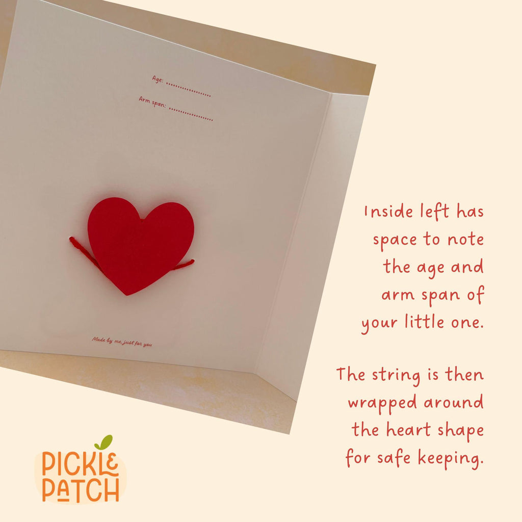 Personalised Mother’s Day Card – Customised With Child’s Arm Span