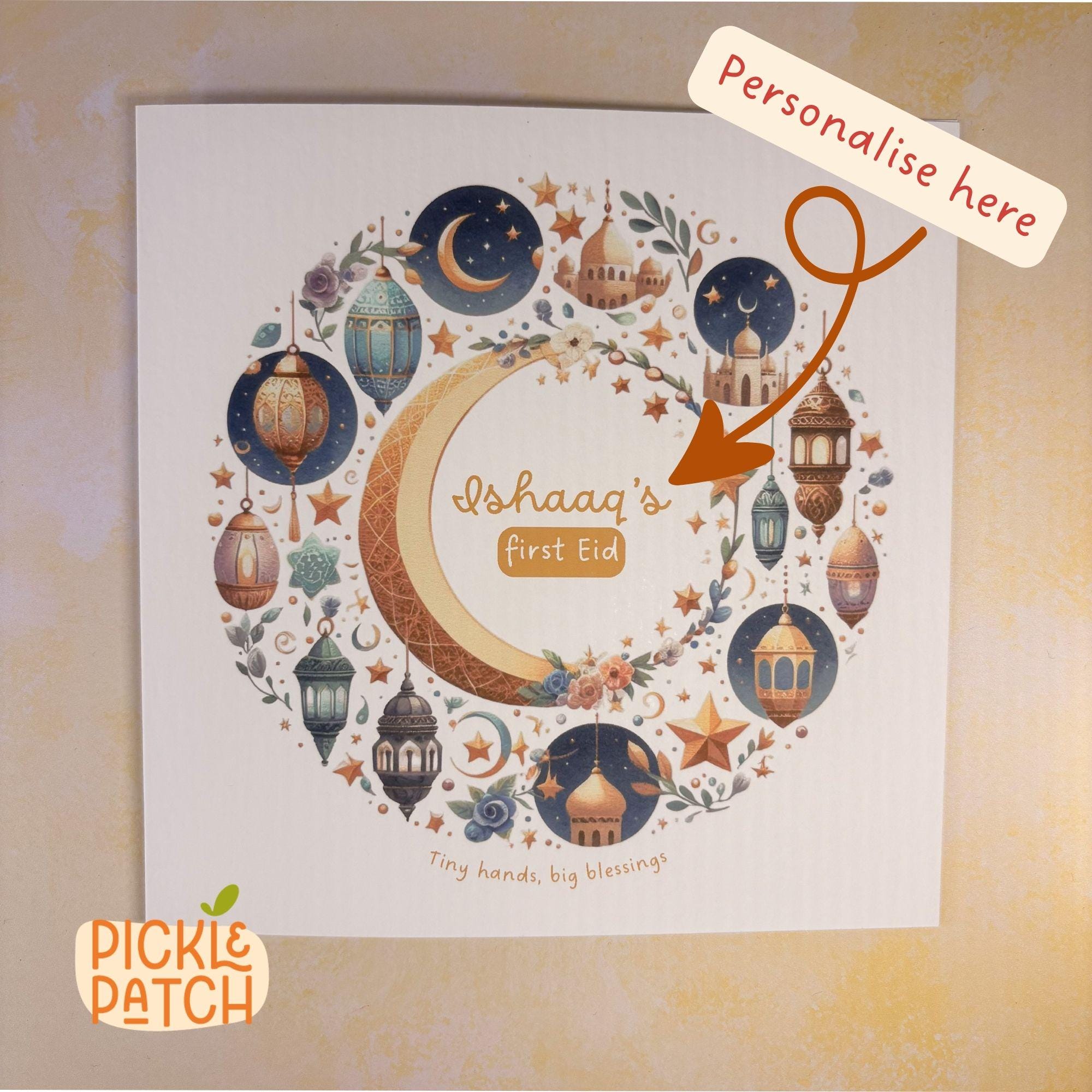 Personalised First Eid Mubarak Card