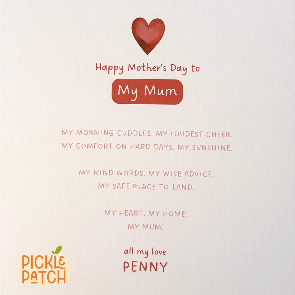 Personalised Mothers Day Card – Heartfelt Gift For Mum