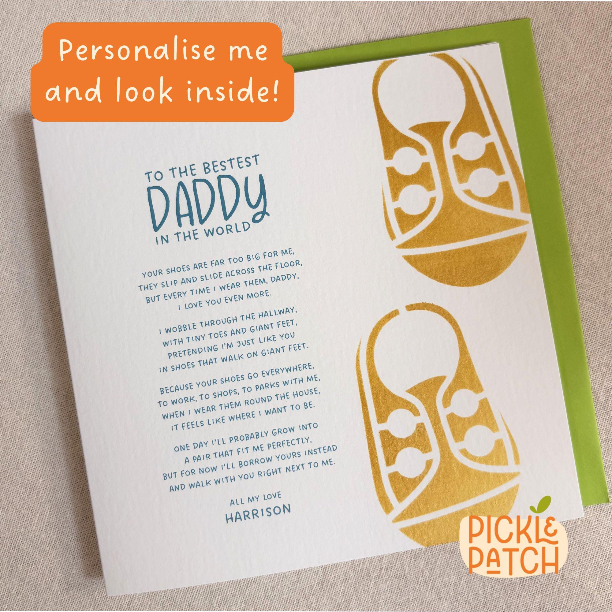 Personalised Father's Day Card
