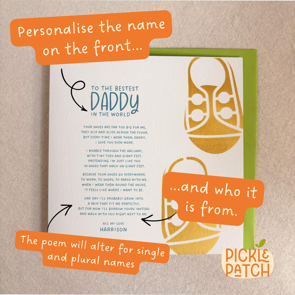 Personalised Father's Day Card
