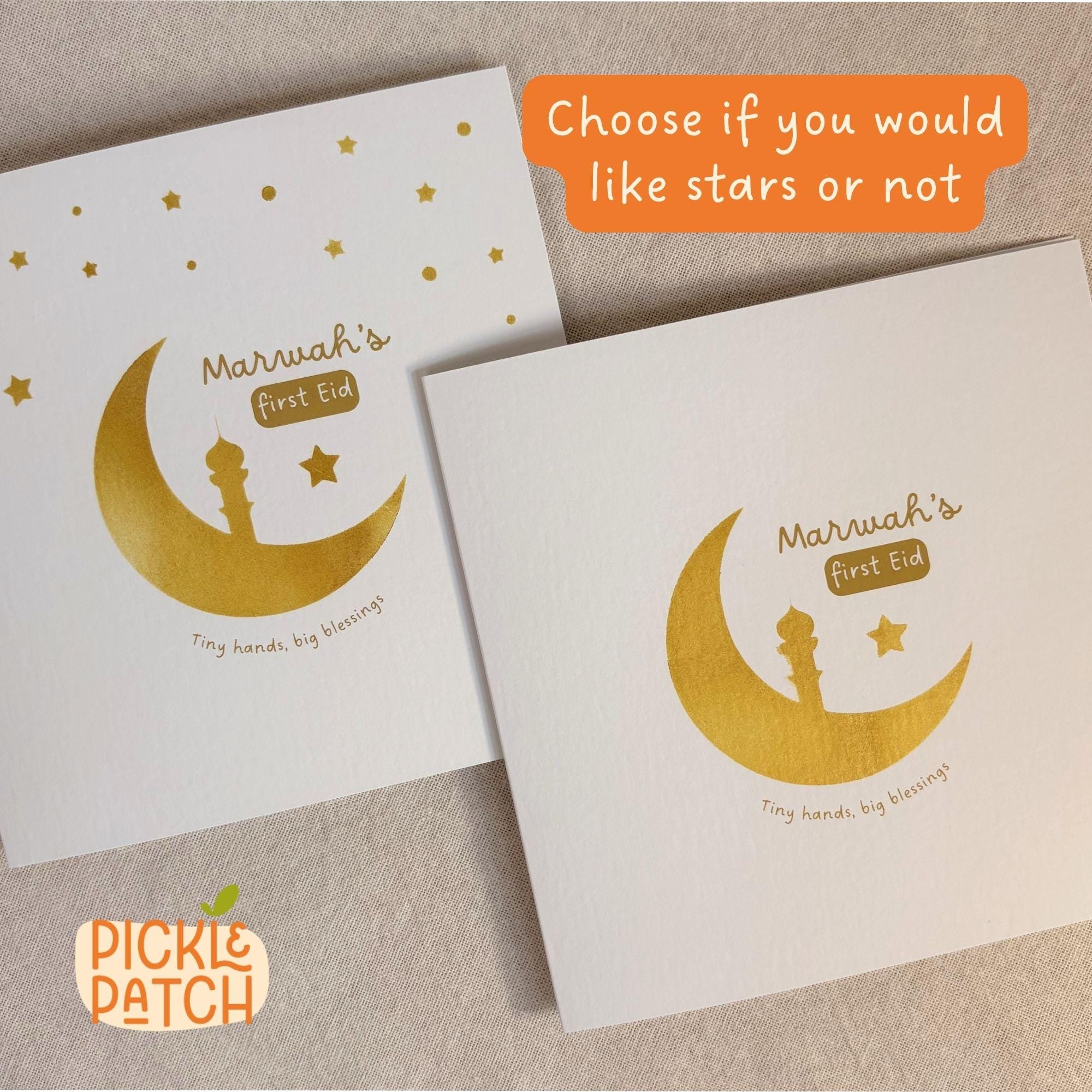 Baby's First Eid Mubarak Card and Keepsake