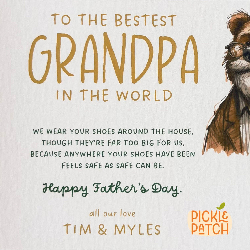 Father’s Day Card From Grandchildren | Personalised Gift For Grandpa | Grandad Keepsake From Kids