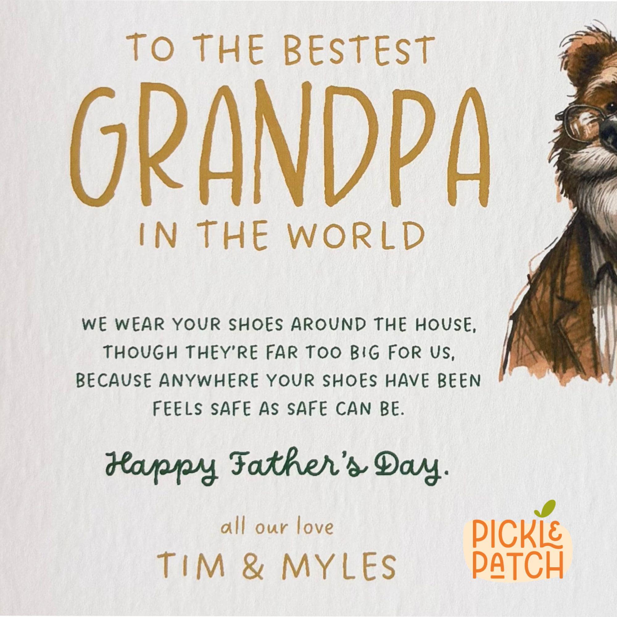 Father’s Day Card From Grandchildren | Personalised Gift For Grandpa | Grandad Keepsake From Kids