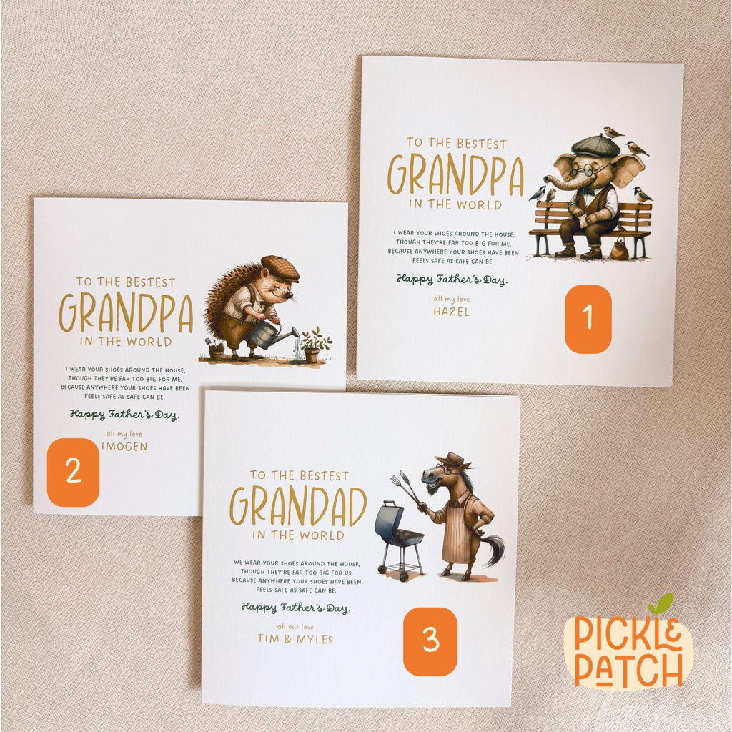 Father’s Day Card From Grandchildren | Personalised Gift For Grandpa | Grandad Keepsake From Kids