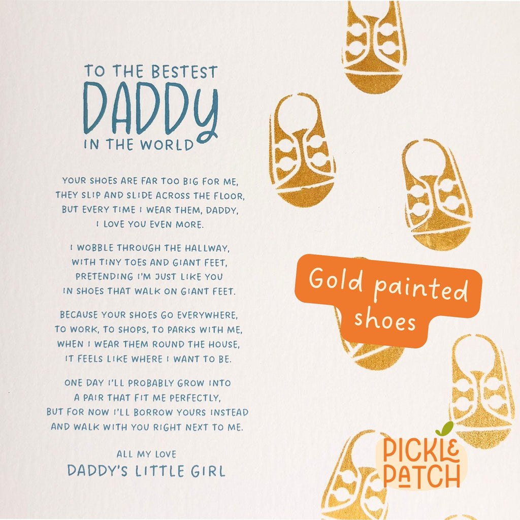 Daddy Keepsake Poem Father's Day Card