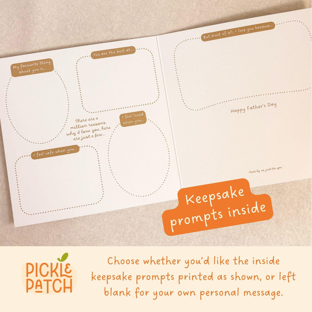 Daddy Keepsake Poem Father's Day Card