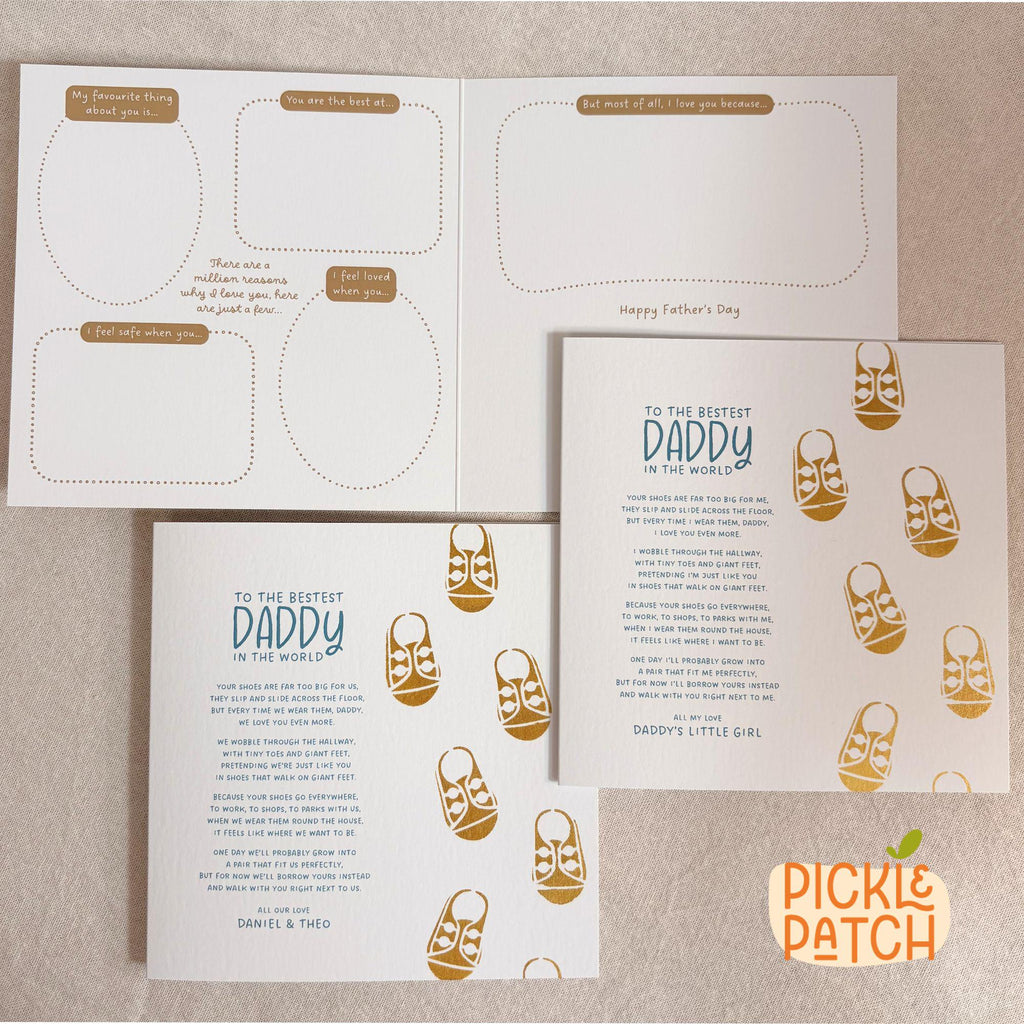 Daddy Keepsake Poem Father's Day Card