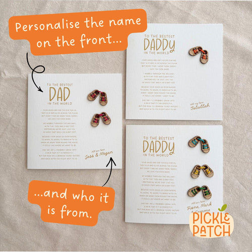 Handmade Father’s Day Keepsake | Personalised Card For Daddy | Poem For Dad