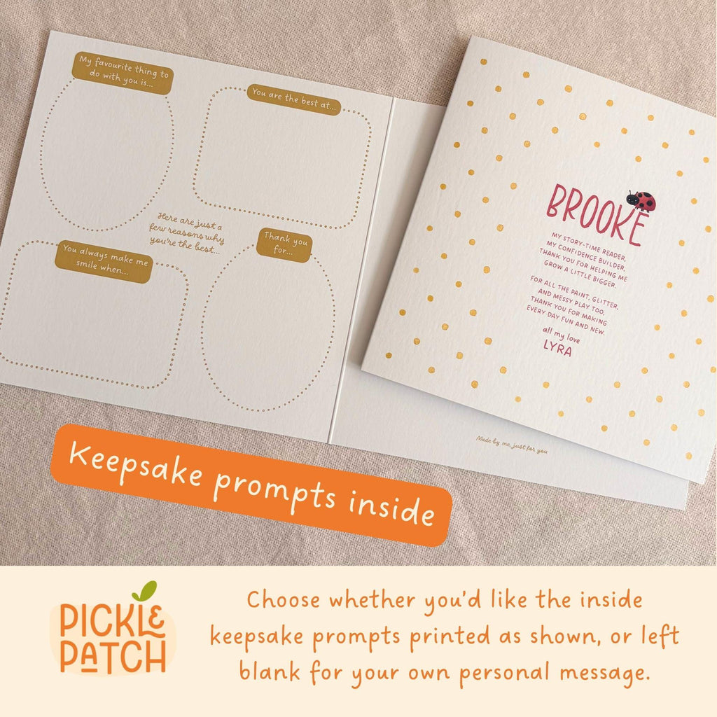Personalised Thank You Teacher Card