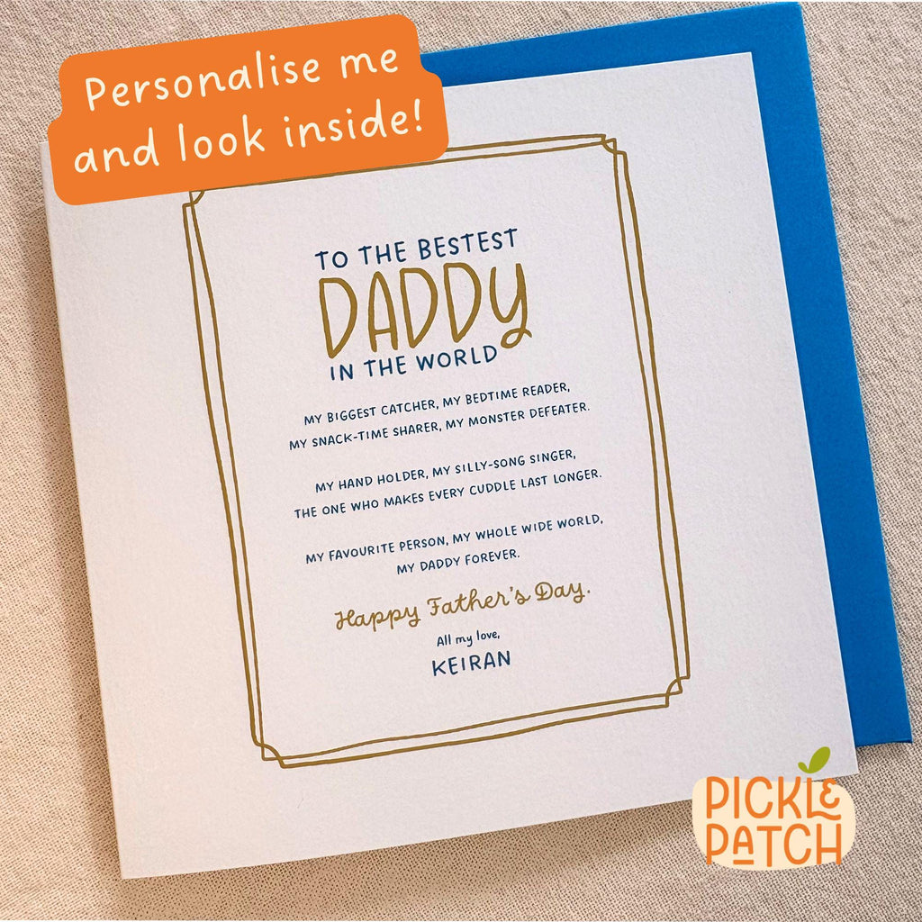Personalised Father's Day Card