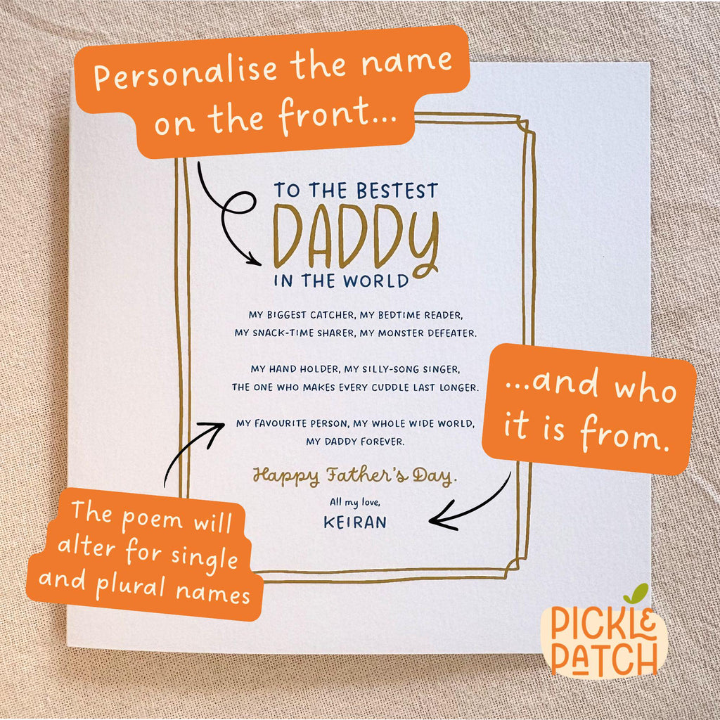Personalised Father's Day Card