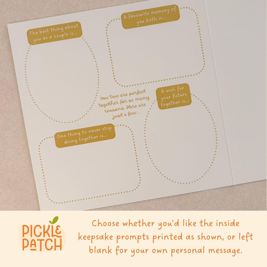 Personalised Wedding Card