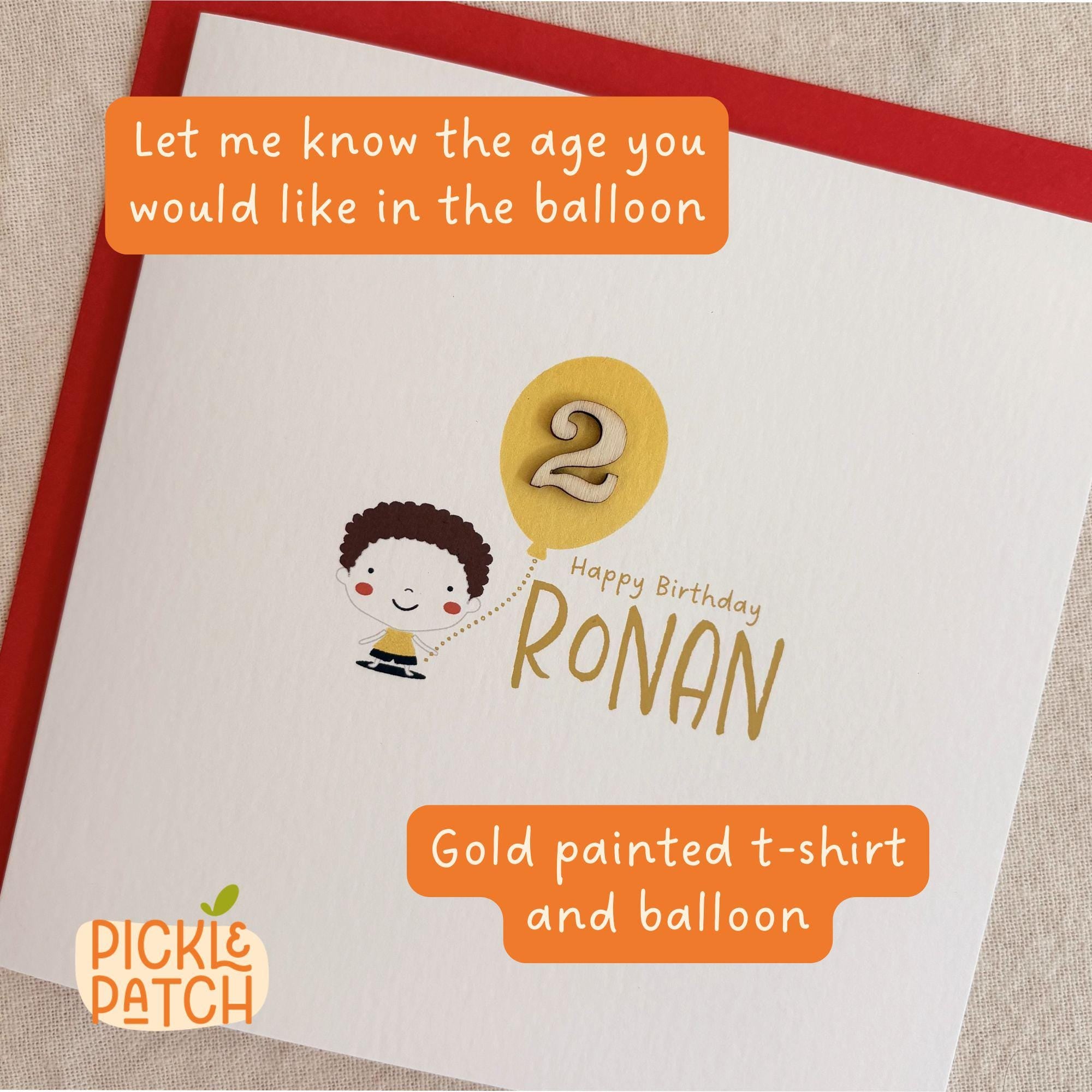 Personalised Boys Birthday Card | Milestone Birthday Keepsake