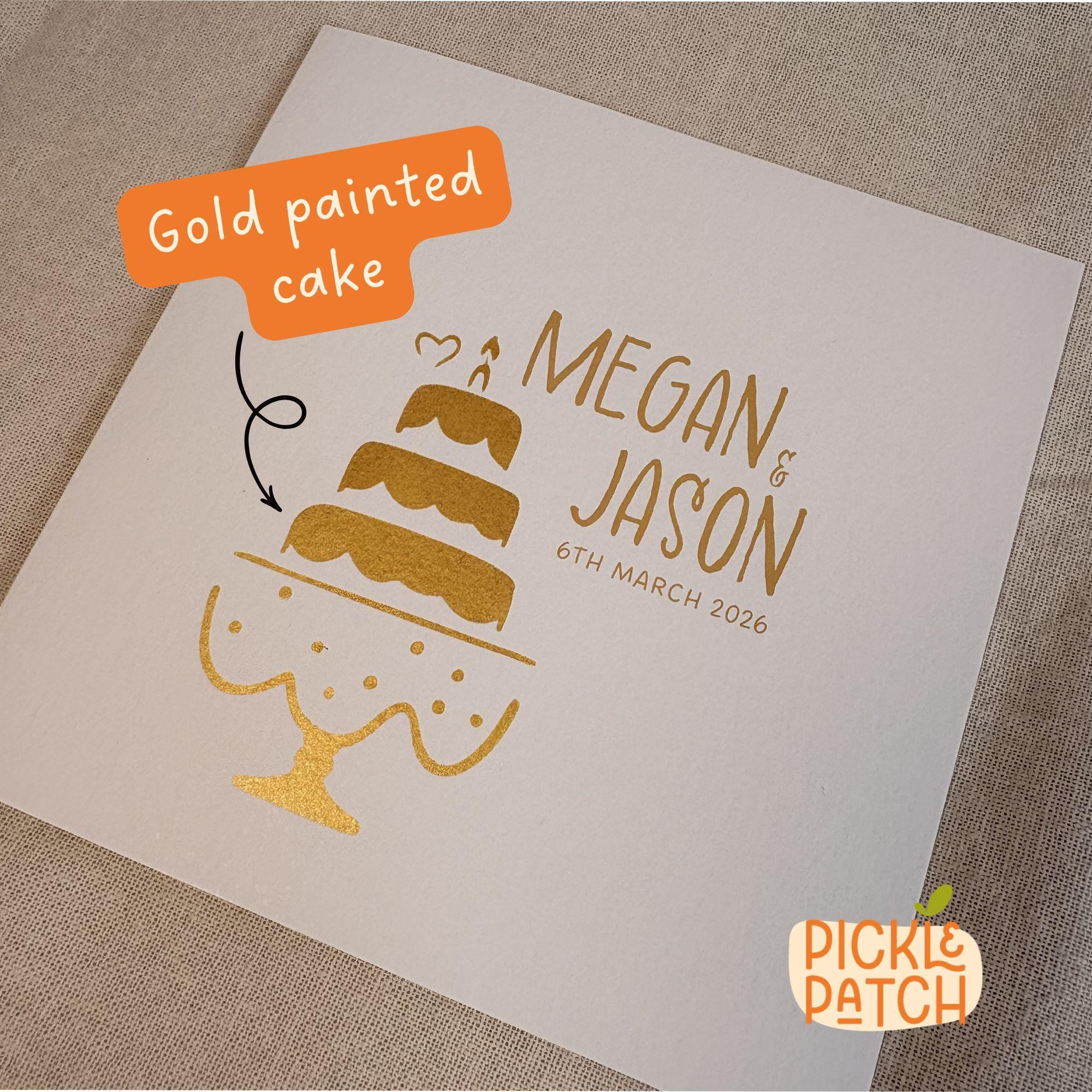 Personalised Wedding Card