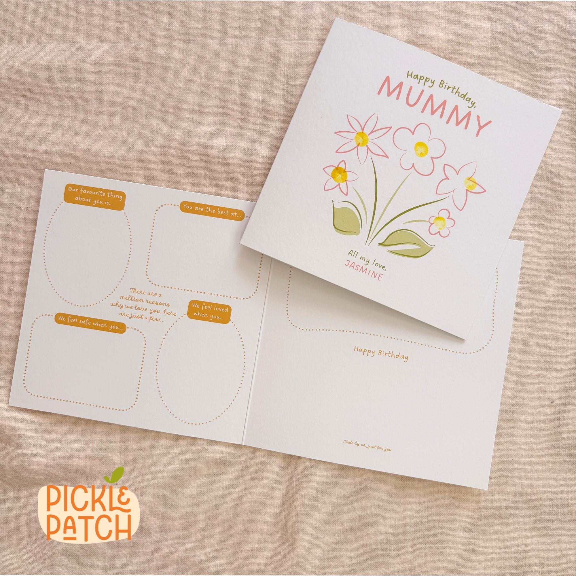 Personalised Floral Birthday Card