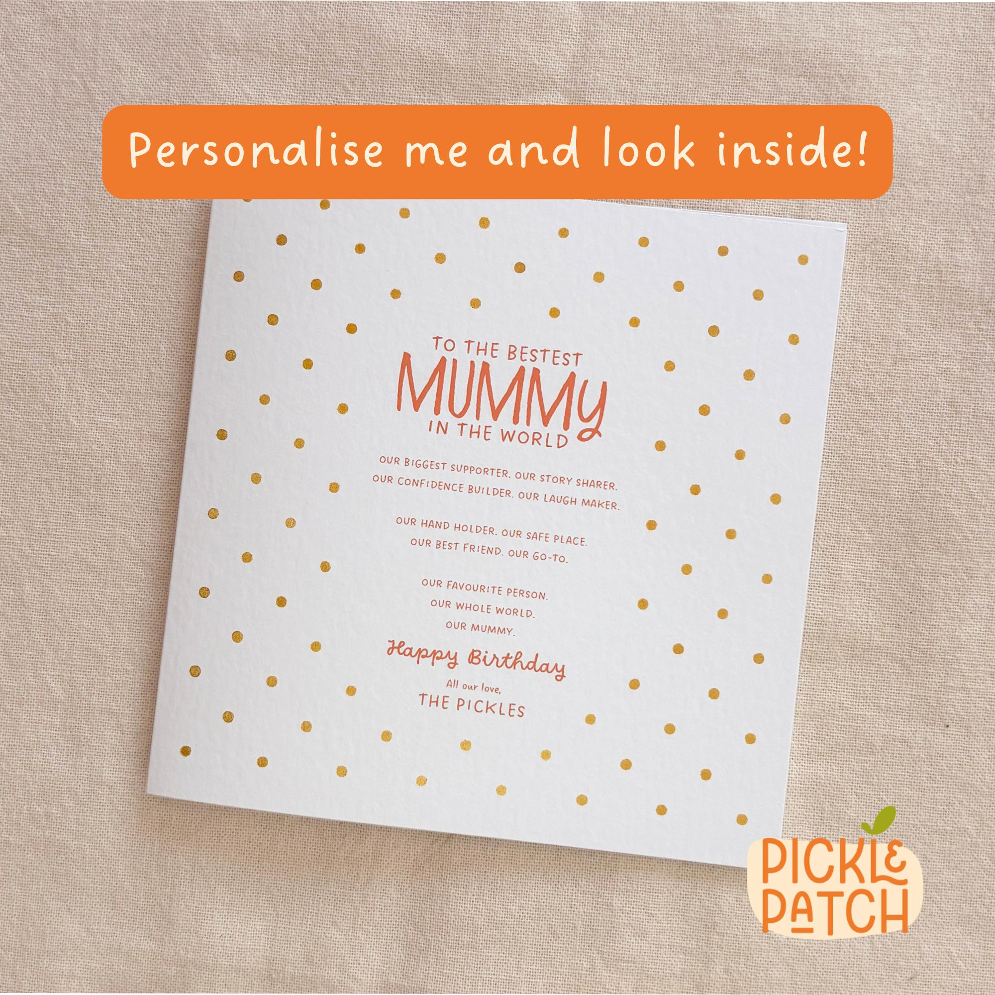 Personalised Birthday Card for a Someone Special