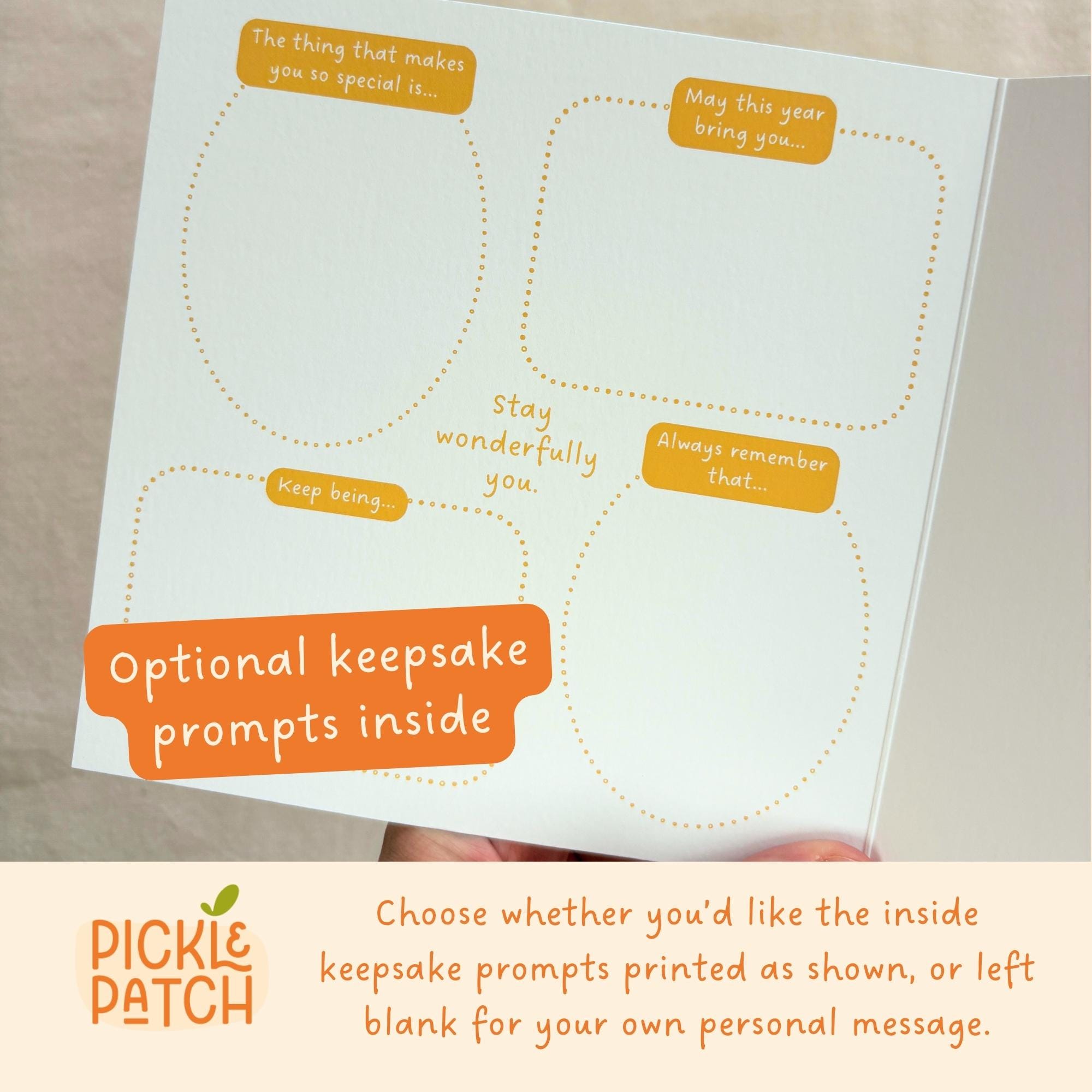 Personalised Milestone Year Card